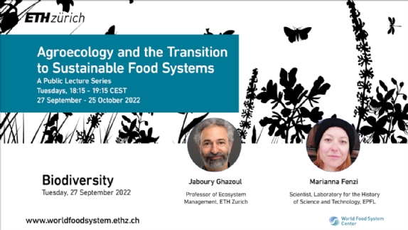 Bild von Webinars on Sustainable Food Systems in September